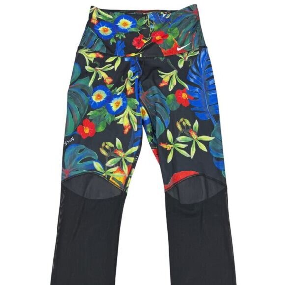 Nike Tropical Power Hyper 7/8 Training Tights Womens Size XS - Picture 4 of 7